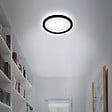 BRILONER - Panneau LED ultra plat - noir - 1xLED-12W - vignette