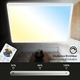 BRILONER - Panneau LED ultra plat - Blanc - 22W - vignette