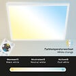 BRILONER - Panneau LED CCT ultra plat - blanc -  1xLED-18W - vignette