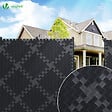 VOUNOT - Kit de lamelles occultantes PVC brise vue 150m x 4.7cm avec 300 clips Noir - vignette
