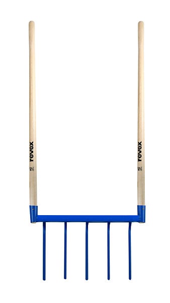 REVEX - Fourche aératrice 5 dents courbes - Acier - Largeur 46,5cm - large