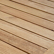 OVIALA - Table haute mange debout carrée en aluminium et bois - Soho - vignette