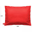 OVIALA - Pouf de jardin en polyester rouge 180 x 145 cm - Oviala - vignette