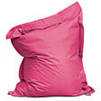 OVIALA - Pouf de jardin en polyester rose 180 x 145 cm - Solys - vignette