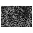 OVIALA - Tapis d'extérieur en polypropylène 120 x 170 cm noir - Palmio - vignette