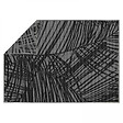 OVIALA - Tapis d'extérieur en polypropylène 120 x 170 cm noir - Palmio - vignette