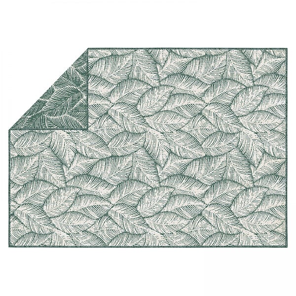 OVIALA - Tapis d'extérieur en polypropylène 200 x 290 cm vert - Folia - large