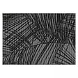OVIALA - Tapis d'extérieur en polypropylène 200 x 290 cm noir - Palmio - vignette