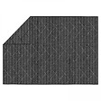 OVIALA - Tapis d'extérieur en polypropylène 120 x 170 cm noir - Dioma - vignette