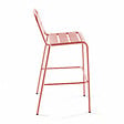 OVIALA - Chaise haute de jardin en métal argile - Palavas - vignette