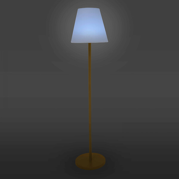 OVIALA - Lampadaire en acier jaune - Bell - large