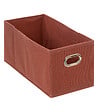 5 FIVE SIMPLY SMART - Boîte de rangement tissu Terracotta 15 x 31 x 15 cm - vignette