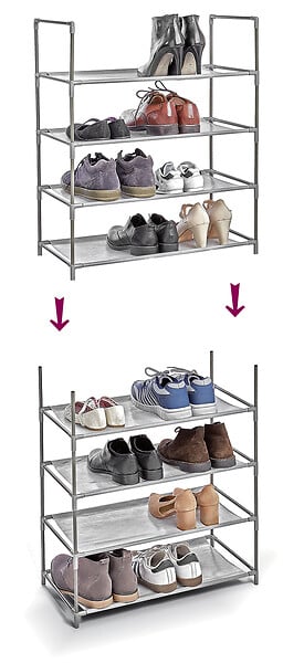 AFGFRANCE - Meuble à chaussures 4 étagères - large
