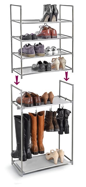 AFGFRANCE - Meuble à chaussures 4 étagères - large