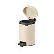 BRABANTIA - Poubelle à pédale en acier NewIcon - Soft Beige - 3L - vignette