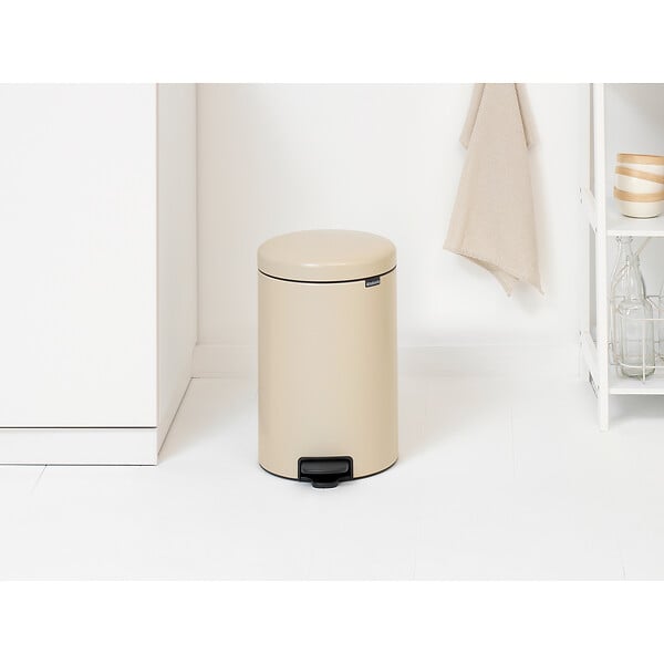 BRABANTIA - NewIcon Poubelle à Pédale, 20L - Soft Beige - large