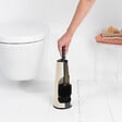 BRABANTIA - Brosse de toilettes avec support - Acier - Soft Beige - vignette