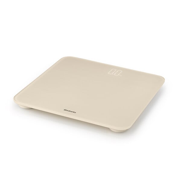 BRABANTIA - Pèse-personne numérique en verre ReNew Soft Beige 180 kg - large