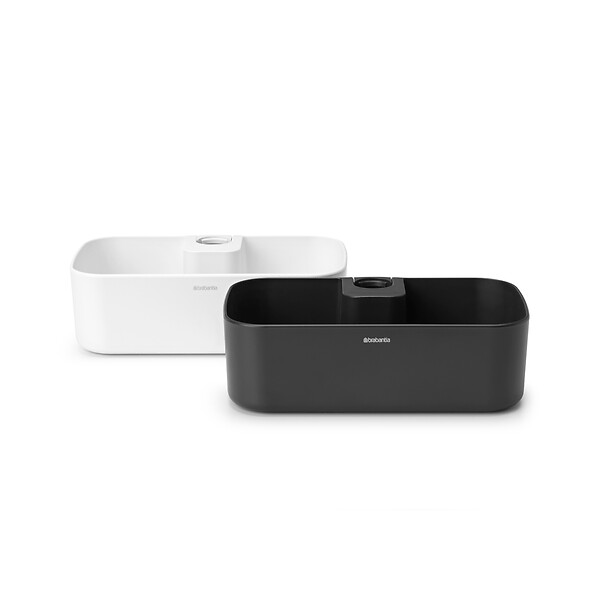 BRABANTIA - Serviteur de douche plastique ReNew Blanc 2 kg - large