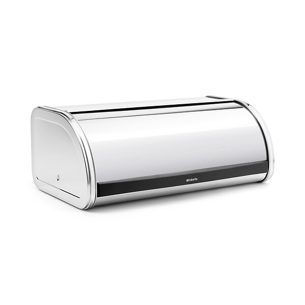 BRABANTIA - Boîte à Pain, couvercle coulissant - Brilliant Steel - large
