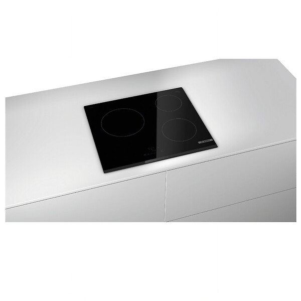 BOSCH - table de cuisson vitrocéramique 60cm 3 feux 5700w noir - PKM63RBB8E - large