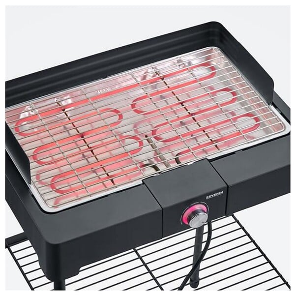 SEVERIN - barbecue électrique sur pieds 2200w noir - 8566 - large
