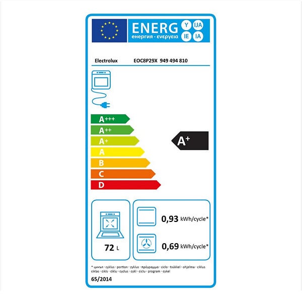 ELECTROLUX - Four Intégrable Multifonction 72l 60cm Pyrolyse Inox - EOC8P29X - large