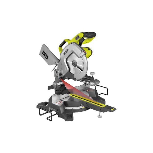 RYOBI - Pack RYOBI Scie à  onglet radiale électrique EMS254L - 2000W - 254mm - lame carbure - SB254T48A1 - large