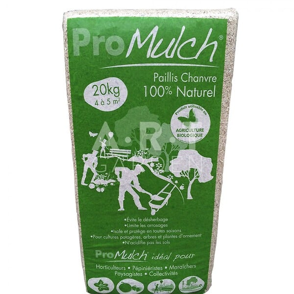 RACINE - Paillette de chanvre pour massif - Sac de 200 L - large