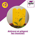 ACTO - Piège à glu pour plantes - Jaune - Sans insecticide - vignette