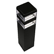 LUMIHOME - Borne led Pyramide noire 40cm 230V 1000 lumens - vignette