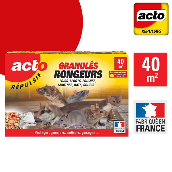 ACTO - Répulsif rongeurs granulés - 400 g - large
