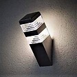 LUMIHOME - Applique LED Pyramide acier inoxydable Noire 1000lm - vignette