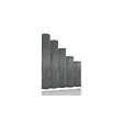 EASY CLOTURE - Grillage soudé en rouleau H1m50 x L25m fil 2.5mm maille 100x50 mm Gris anthracite - vignette