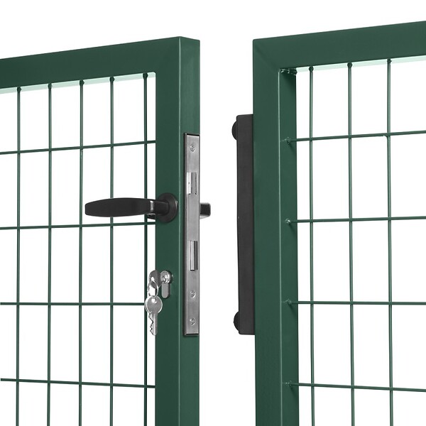 EASY CLOTURE - Portail grillagé maille 100x50 - Largeur 3 mètres - Square Gate - large