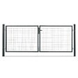 EASY CLOTURE - Portail grillagé maille 100x50 - Largeur 3 mètres - Square Gate - vignette