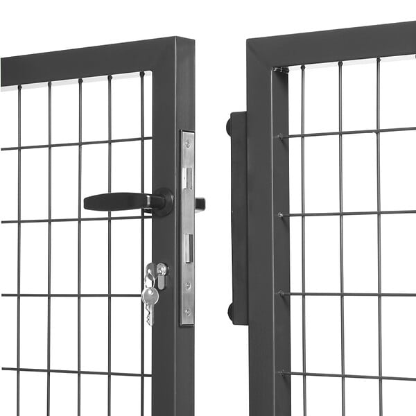 EASY CLOTURE - Portail grillagé maille 100x50 - Largeur 3 mètres - Square Gate - large