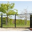EASY CLOTURE - Portail grillagé maille 100x50 - Largeur 3 mètres - Square Gate - vignette