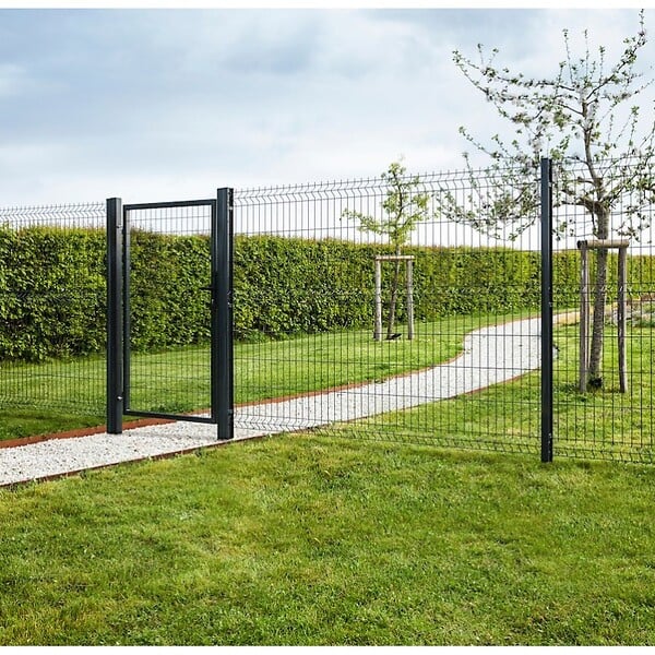 EASY CLOTURE - Portillon grillagé maille 100x50 - Largeur 1m00 - Square Gate - large