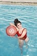 BESTWAY - Ballon gonflable Beach Fashion Ball Fruits 46cm - vignette