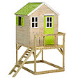 KANGUI - Maisonnette Enfant Extérieur en Bois TINNI avec Plateforme - vignette
