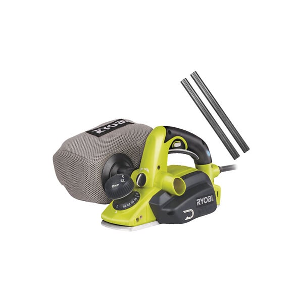 RYOBI - Pack RYOBI Rabot électrique EPN7582NHG - 750W - 82mm - Jeu de 2 fers jetables carbure - PB82A2 - large