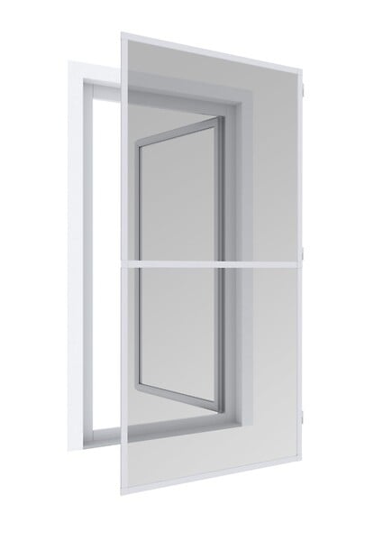 WINDHAGER - Porte battante moustiquaire aluminium - Blanc - 100x210cm - large