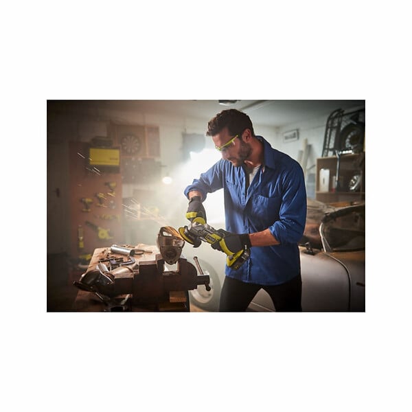 RYOBI - Pack RYOBI - Meuleuse d'angle brushless R18AG7-0 - 18V One+ - sans batterie ni chargeur - Ecrou Easyfix pour meuleuse d'angle RAKEF - M14 - large