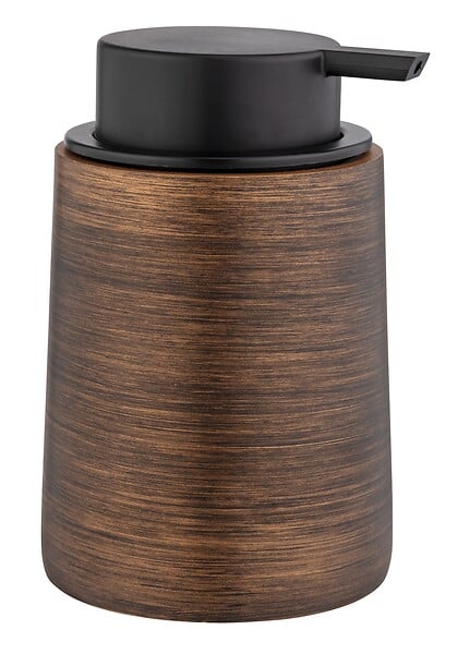 WENKO - Distributeur de savon Palena - Résine - Bronze - 250ml - large