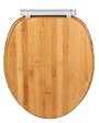 WENKO - Abattant WC bambou Bambusa Fix-Clip Easy Close Marron clair - vignette