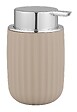 WENKO - Distributeur savon - Plastique - Agropoli - Beige - 250 ml - vignette