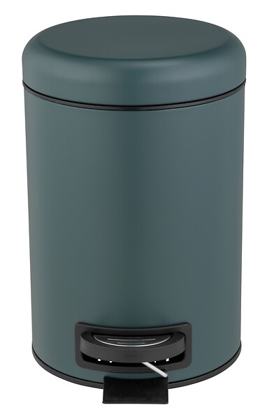 WENKO - Poubelle à pédale Leman - Vert sombre - 3 L - large