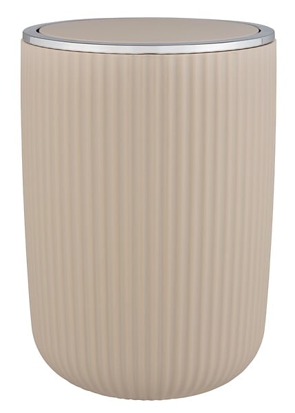 WENKO - Poubelle plastique - Agropoli L - Beige - 5,5L - large