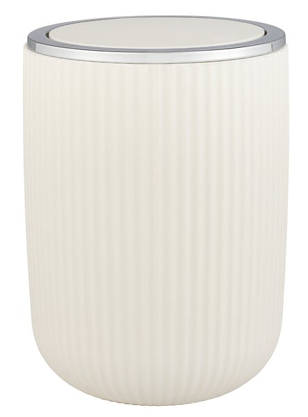 WENKO - Poubelle Agropoli S, blanc crème - large